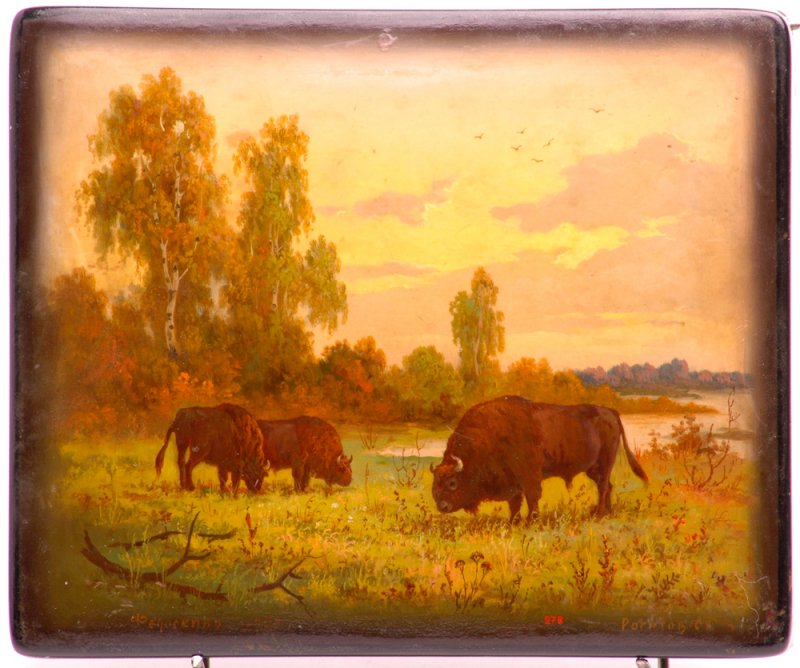 Коробка «Зубры». 1958
