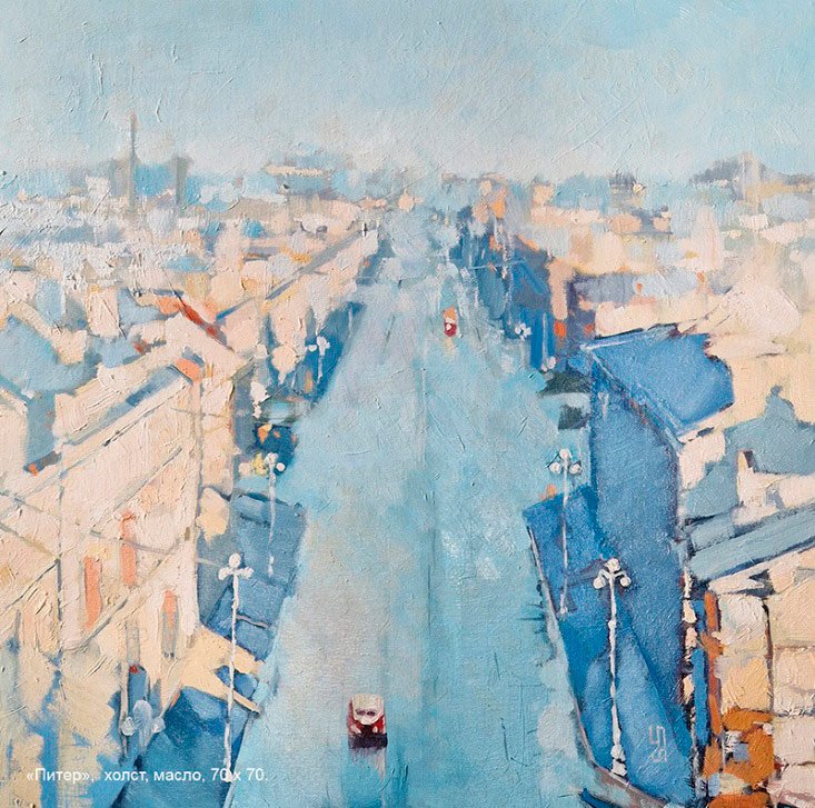 «Питер», холст, масло, 70х70